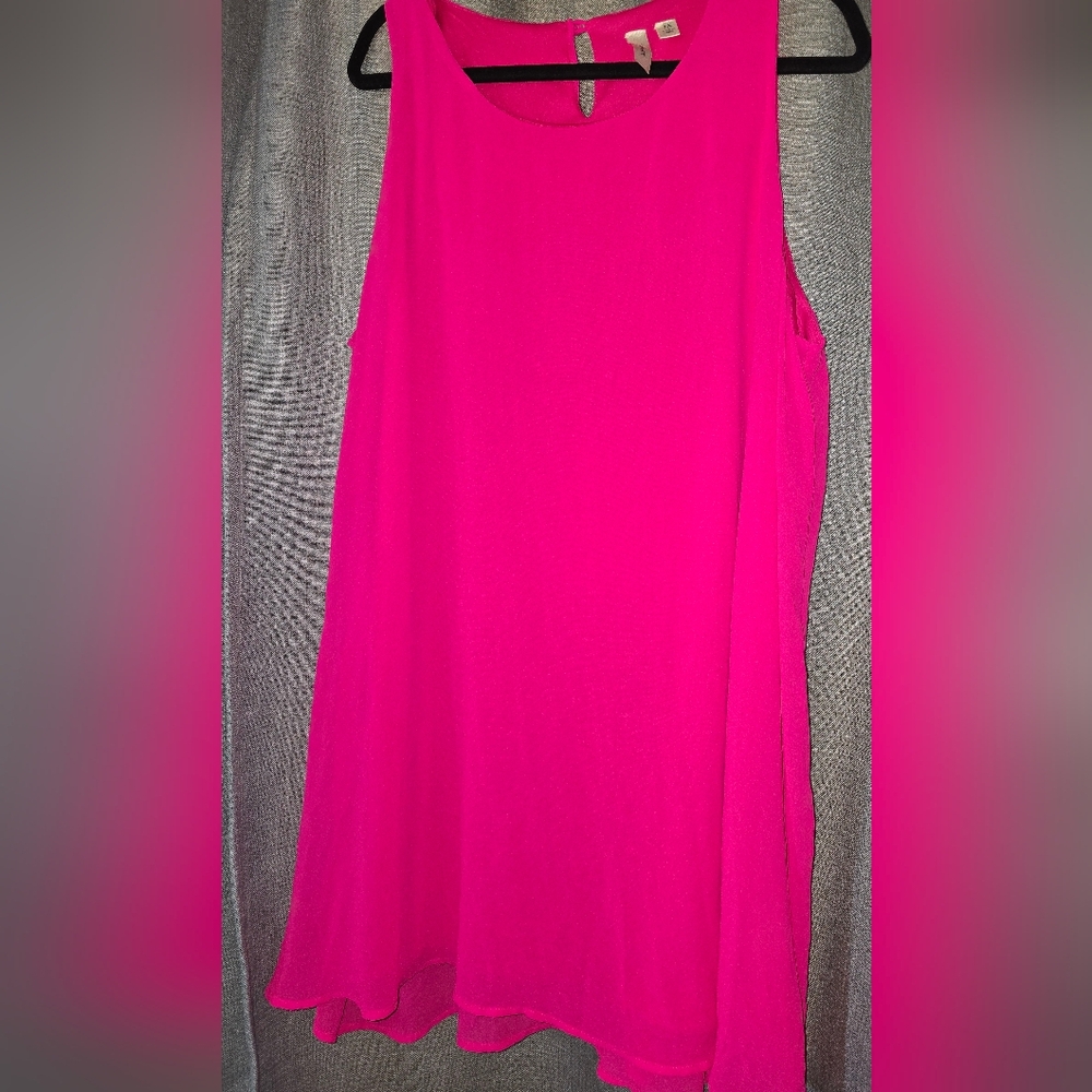 Vibrant Pink Sleeveless Top